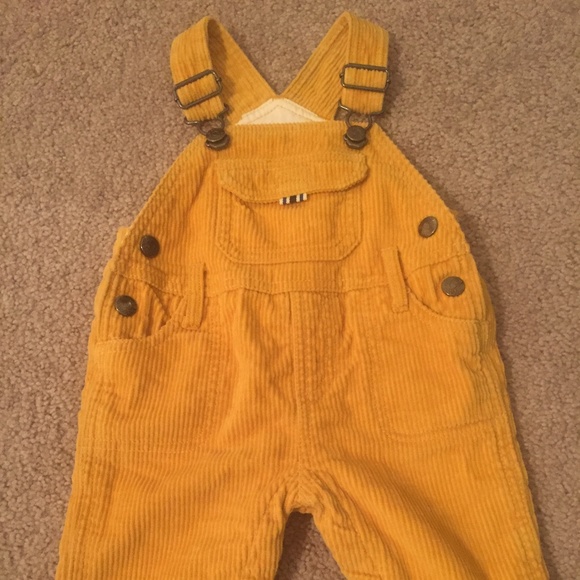 mustard corduroy overalls